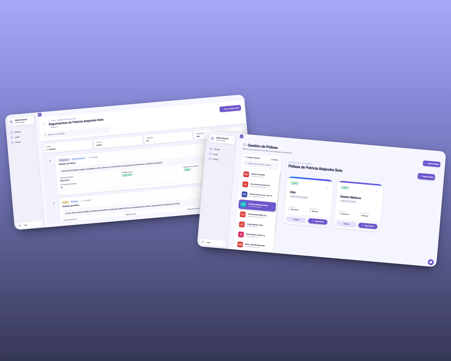 Pólizas y Seguimiento